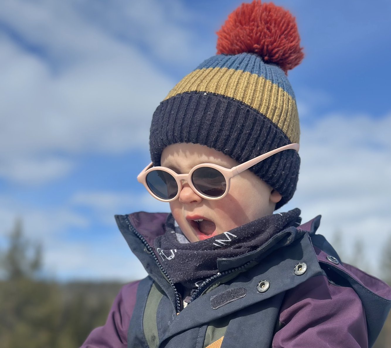 Finley outdoors in Levi, Finnish Lapland